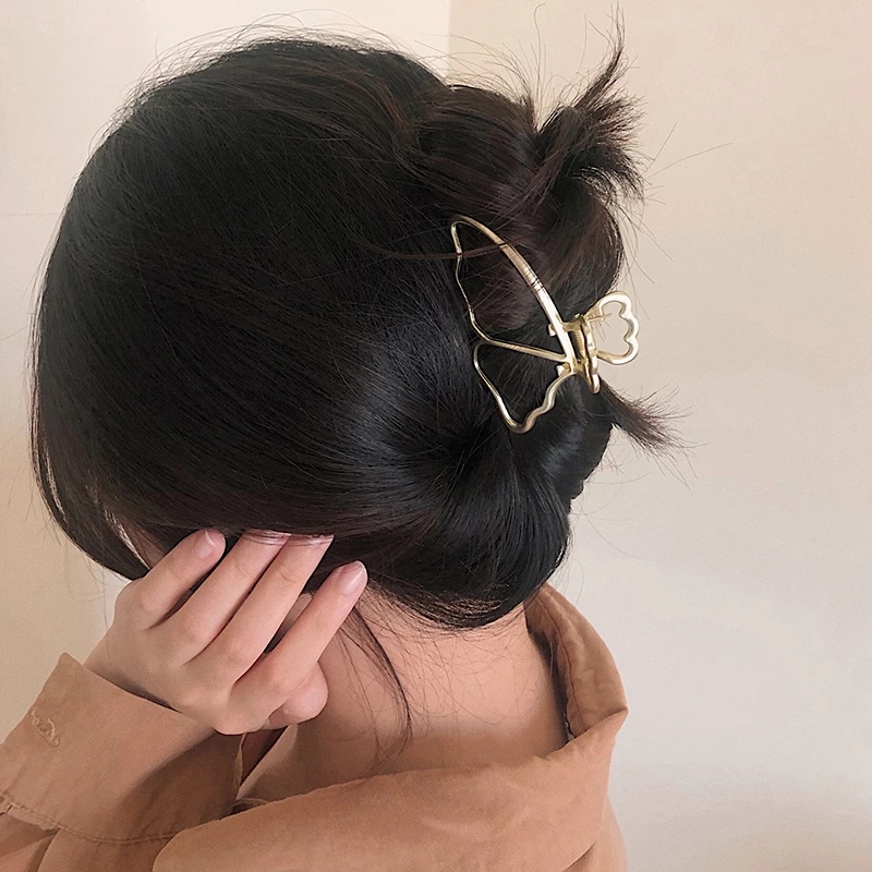 Kẹp Tóc Kim Loại Hình Bướm Thời Trang Cho Nữ