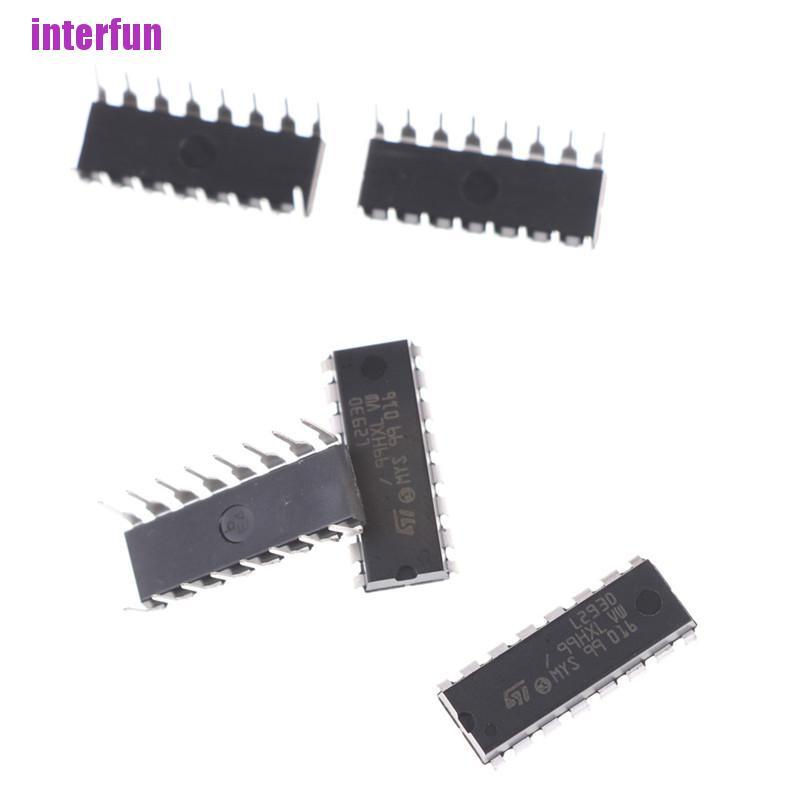 [Interfun1] 5Pcs L293D L293 Push-Pull Four-Channel Motor Driver Ic Dip-16 [Fun]