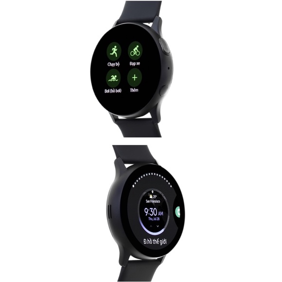 Đồng hồ thông minh Samsung Galaxy Watch Active 2 (Mặt nhôm) - Nguyên seal - Đen - 40mm-New