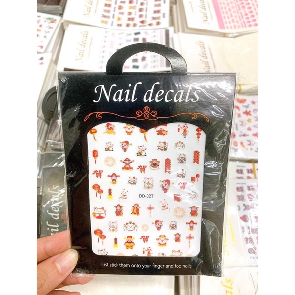 ( phụ kiện nail) sticker trang trí móng dd520