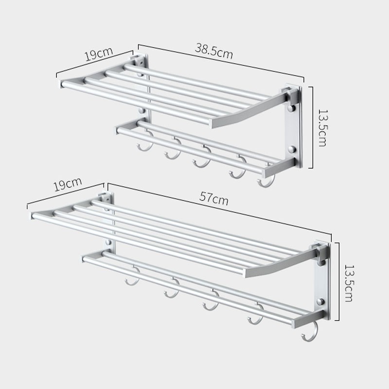 Giá Treo Khăn Nhà Tắm Có Thể Gấp Gọn Tiện Dụng