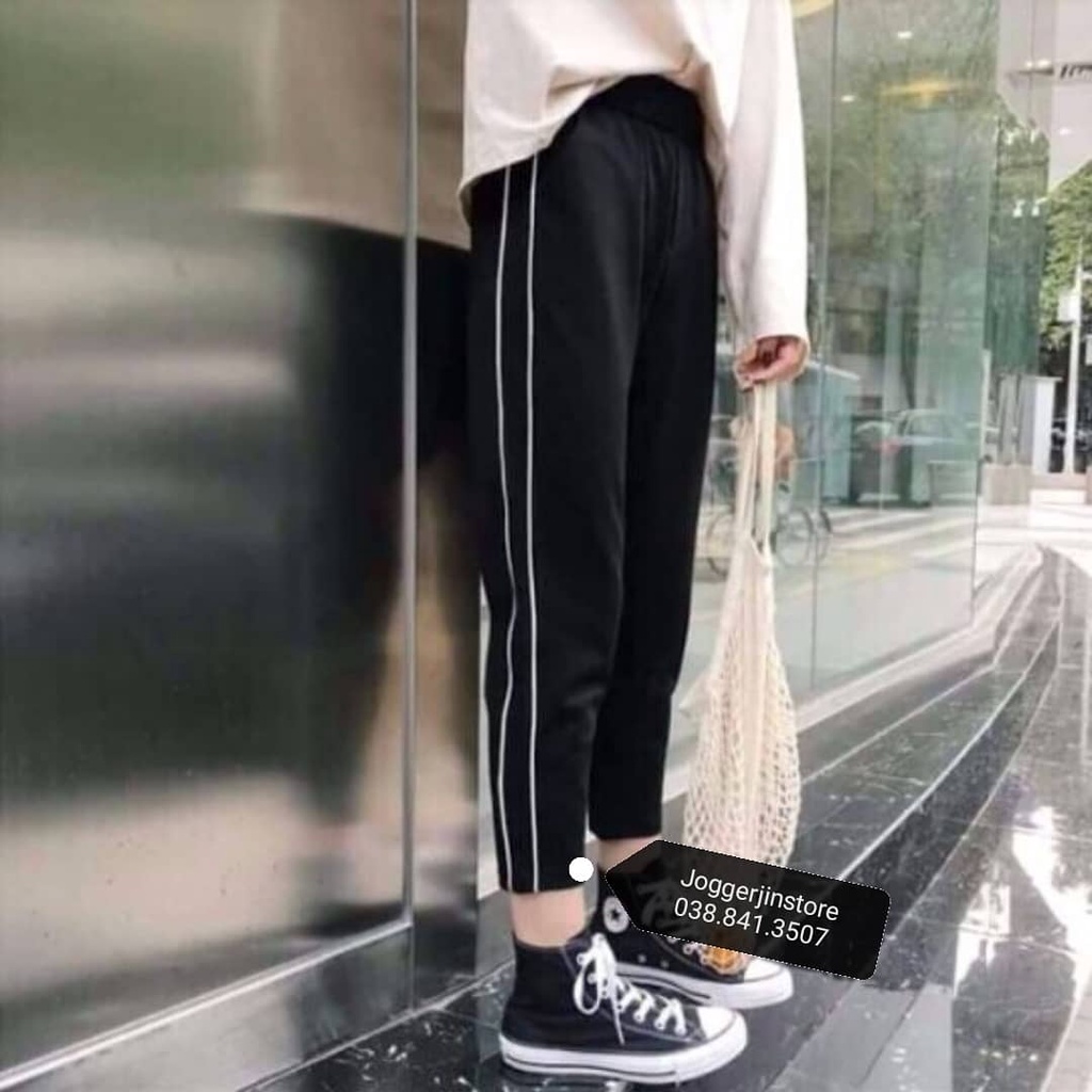 Quần Jogger Thể Thao 1 sọc,2 Sọc, 3 sọc Suông Chất poly 2 da không nhăn Có Bigsize