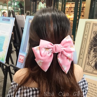 Kẹp tóc nơ hoa cúc dễ thương ( ảnh thật - có sẵn)