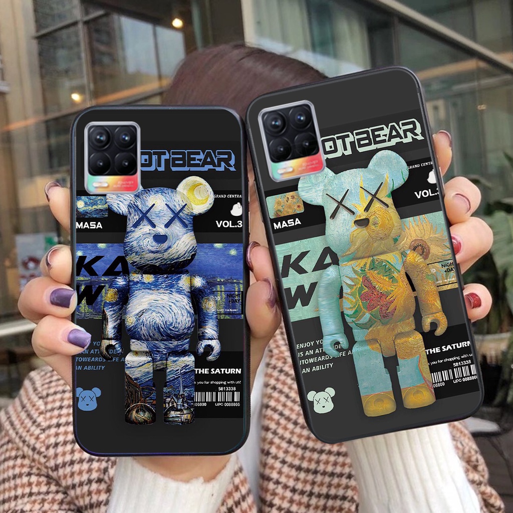 ỐP LƯNG OPPO REALME 8 IN HÌNH BEARBRICK SIÊU CUTE-IN HÌNH CỰC HOT 2021