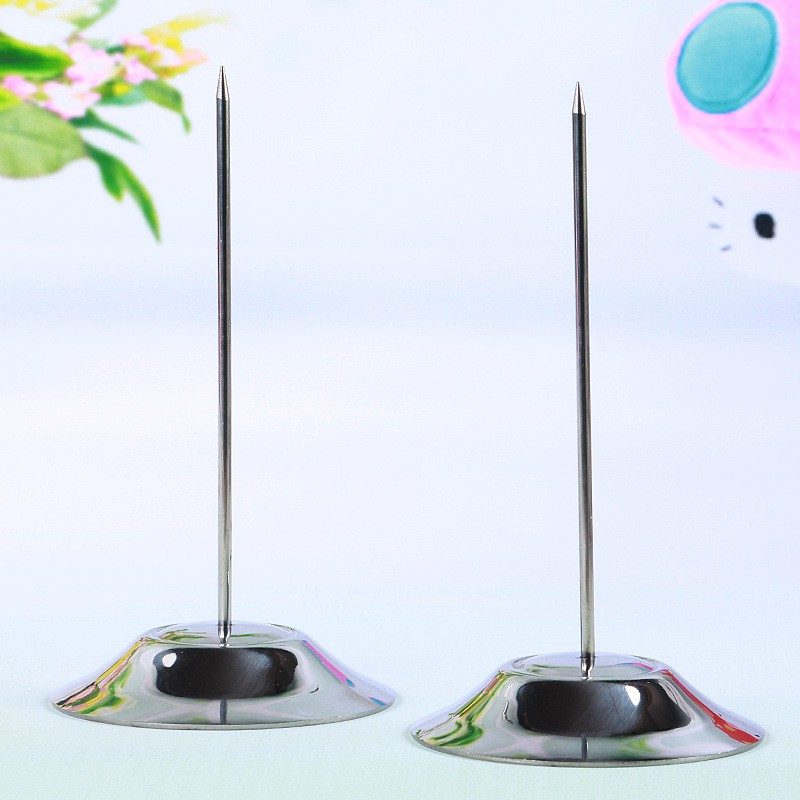 GIÁ SỈ TẠI XƯỞNG Cây ghim bill giấy hóa đơn Cây cắm order inox xiên order inox