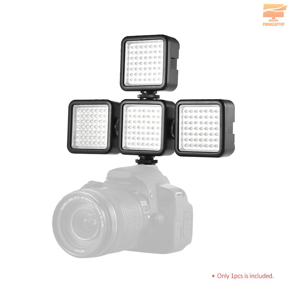 Andoer W49 Mini Interlock Camera LED Panel Light Dimmable Camcorder Video Lighting With Shoe Mount Adapter for Canon Nikon Sony A7 DSLR