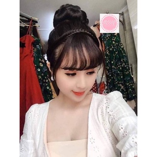 tóc giả mái thưa tết bím siêu xinh