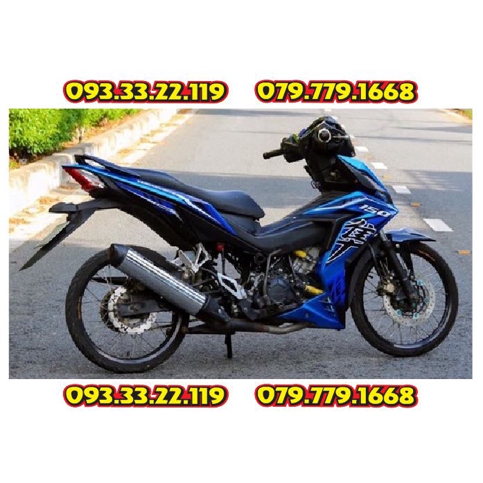 Tem Rời Winner V1 Hayabusa Dán Xe Xanh