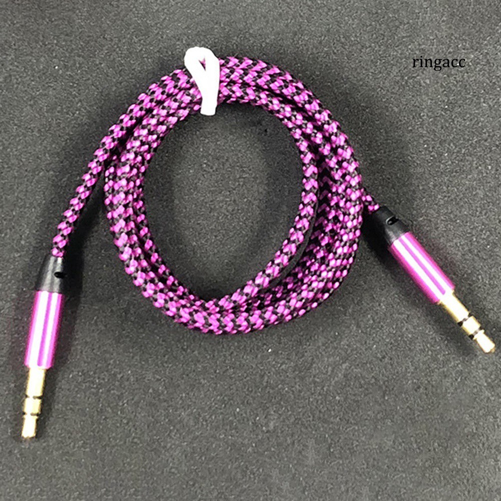 Cáp Chuyển Đổi Âm Thanh Dây Bện Dài 1m Với Giắc Cắm 3.5mm Dành Cho Loa Pc Dvd