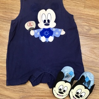 Set body kèm giày mickey