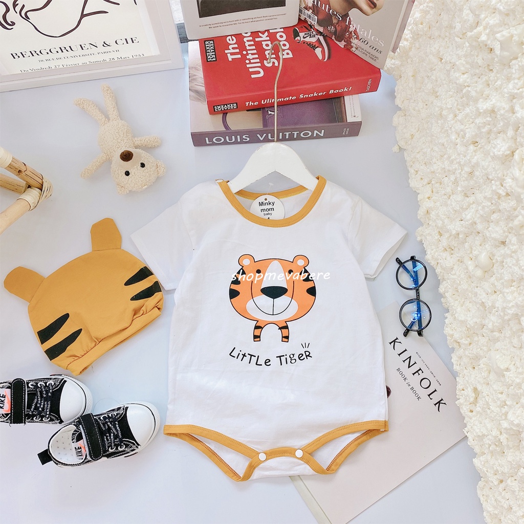 Body chip kèm mũ cho bé trai, bé gái 5-12kg hình ngộ nghĩnh-BC03