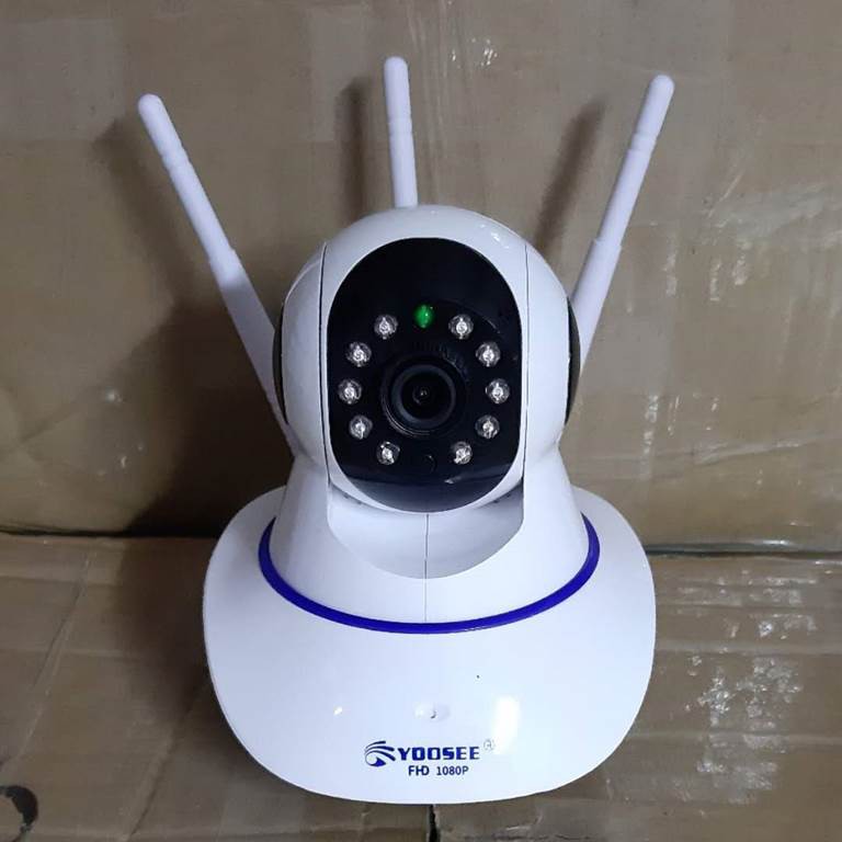 (tặng thẻ nhớ 32gb) Camera ip wifi app yoosee 3 râu 1080P khe thẻ nhớ trên đầu - quan sát trong nhà (bảo hành 12 tháng)