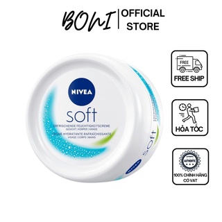 Kem Dưỡng Ẩm, Dưỡng Trắng Da NIVEA SOFTT - Làm mềm mịn và cấp ẩm cho da - Hàng Chính Hãng