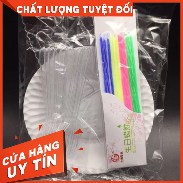 [HOT]Thìa dĩa nến ăn bánh gato