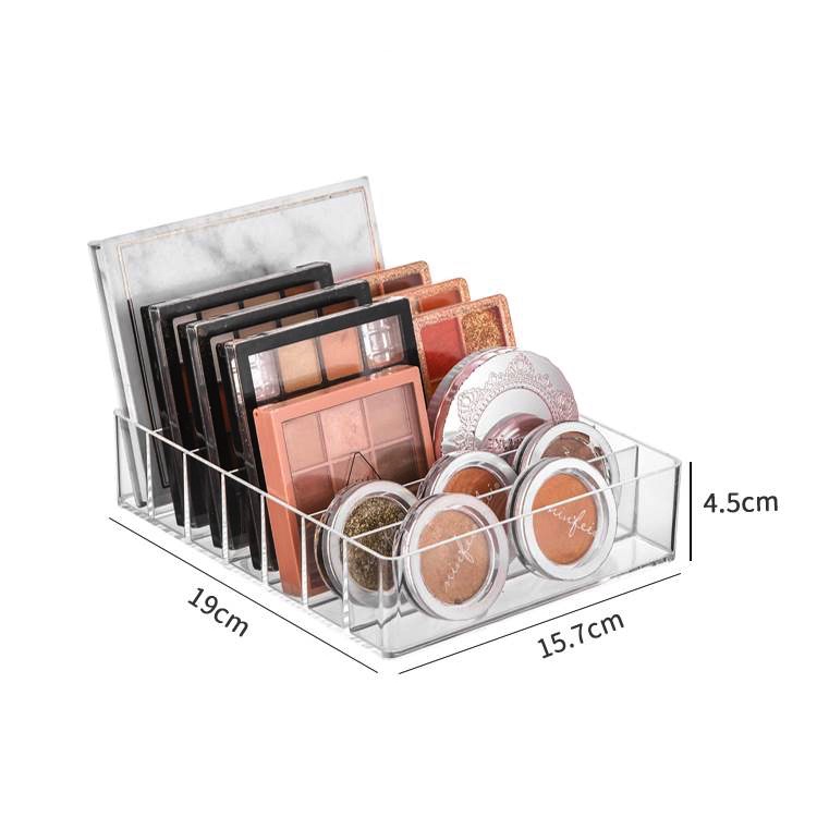 Khay đựng phấn, son nhựa acrylic vách ngăn cố định