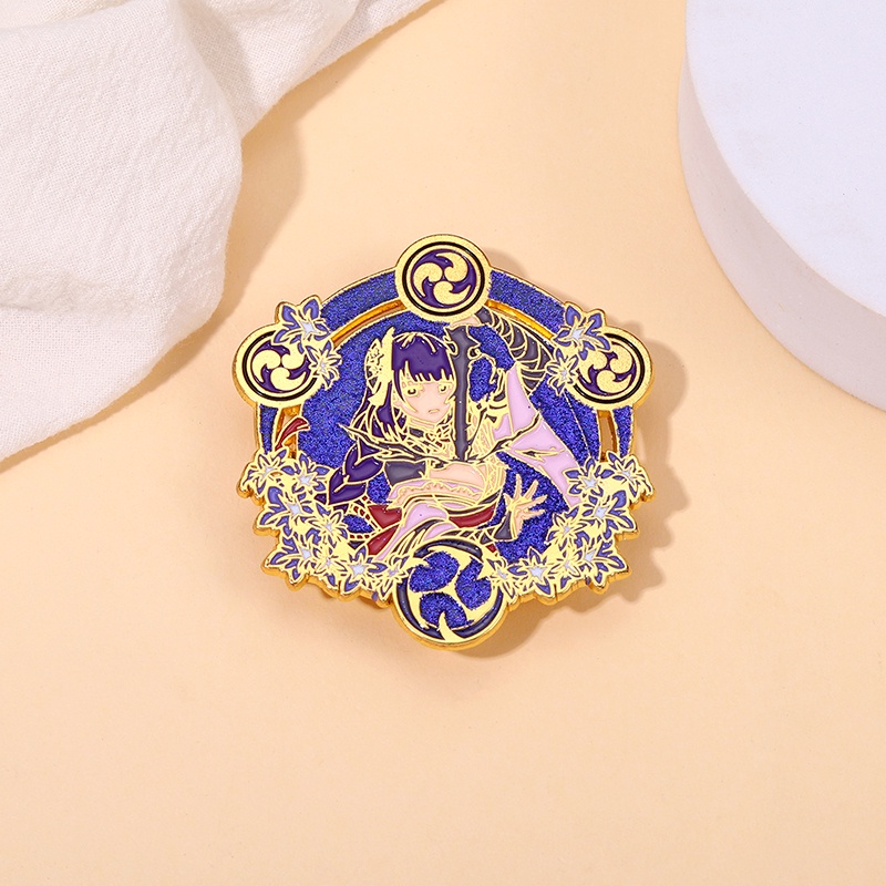 Huy hiệu cài áo MISS ZOE bằng hợp kim hình nhân vật hoạt hình game