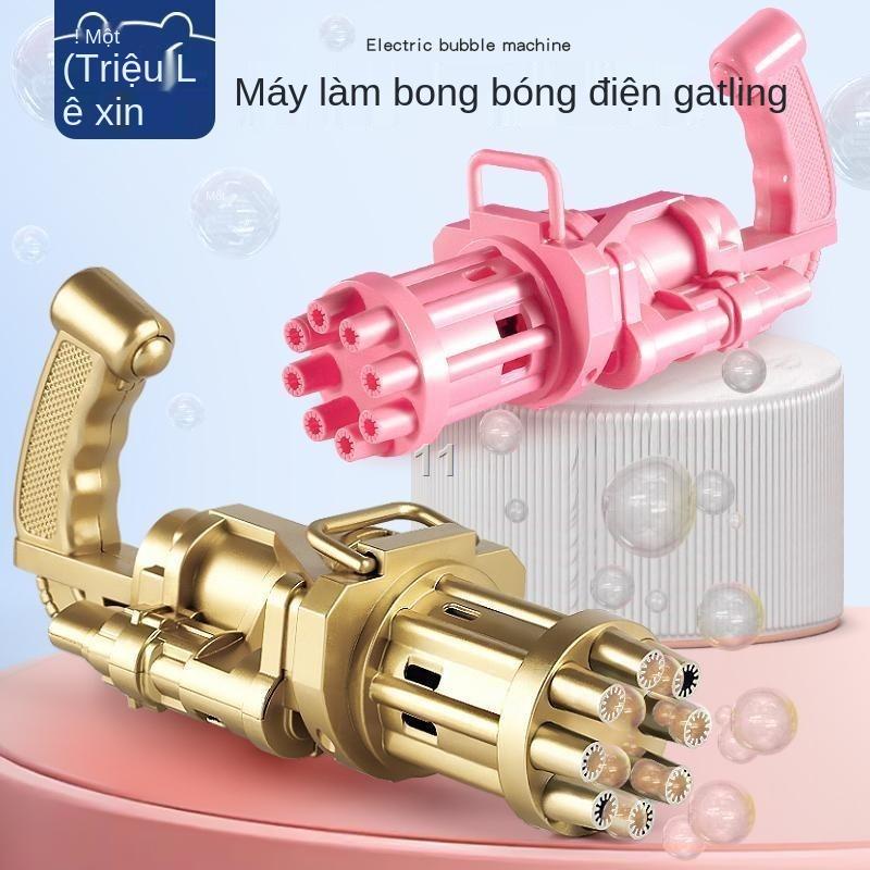Net nổi tiếng điện Gatling súng bắn bong bóng, trẻ em cầm máy bóng tám lỗ, cô gái, cậu bé, Lin đồ chơi, Hoa thiên điểu