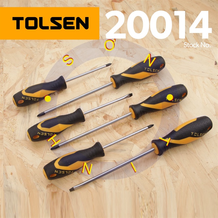BỘ TUA VÍT 6 CÂY TOLSEN 20014