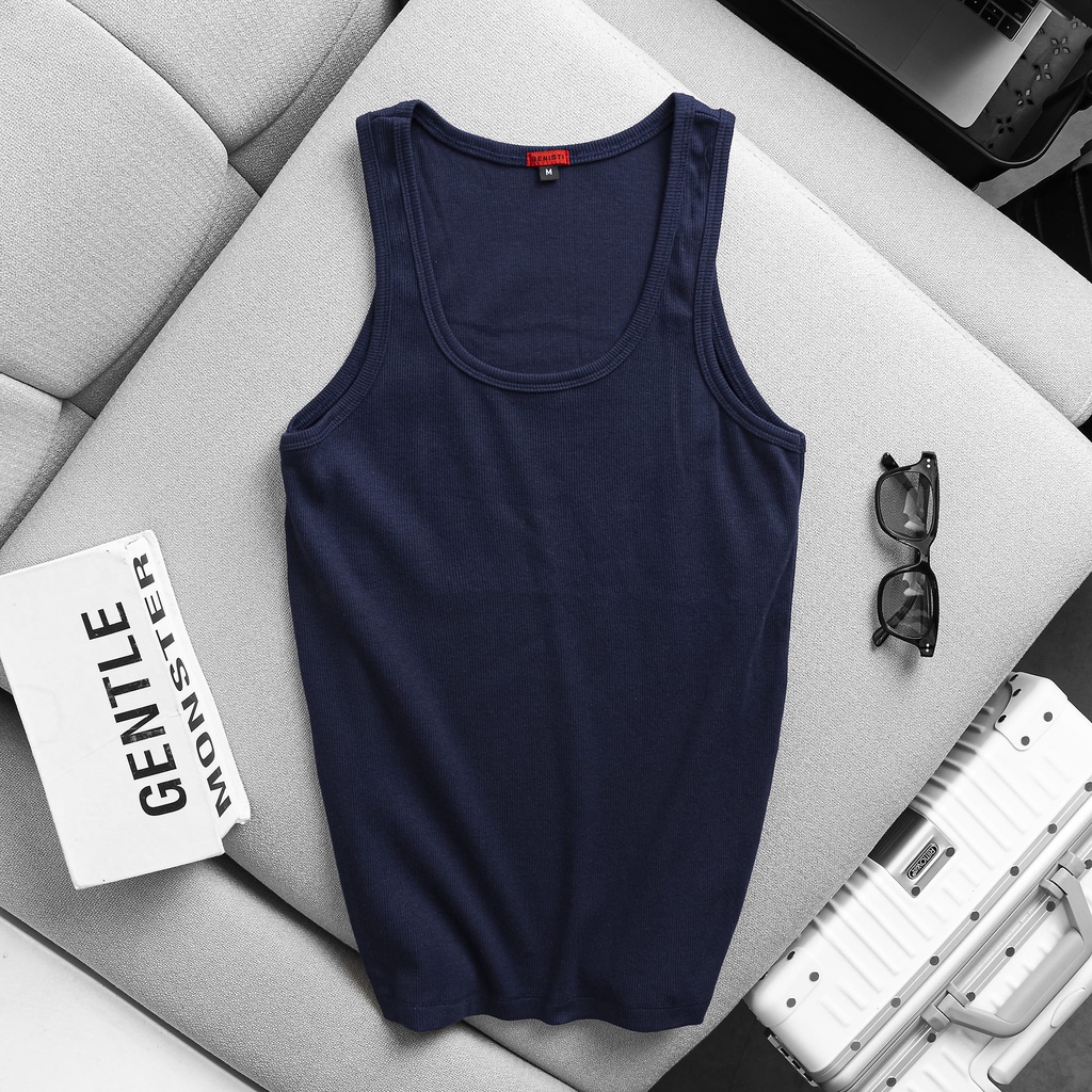 Áo Ba Lổ Thun Gân Form Slim Fit Thích Hợp Tập Gym