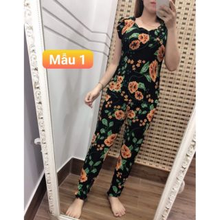Đồ bộ trung niên thun gân 4 size từ 48-70kg.tn04