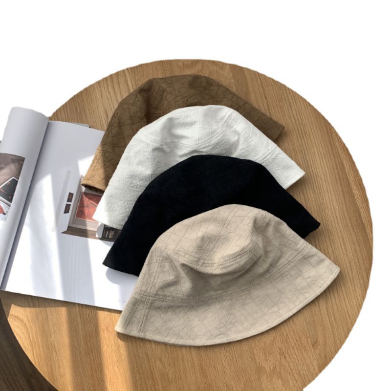 Nón Bucket Chất Liệu Vải Gân Xinh Xắn