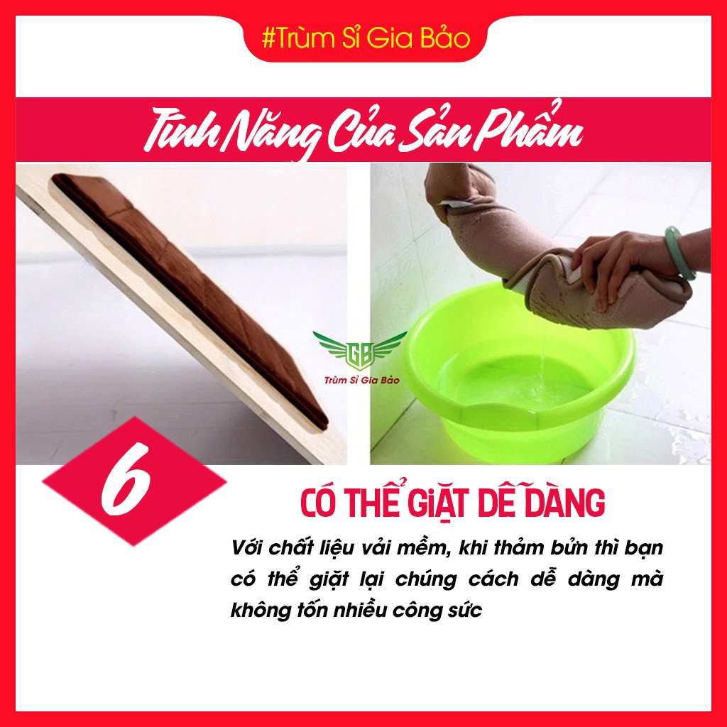 Thảm trải sàn siêu thấm hút , thảm lau chùi chân phòng khách - bếp - ngủ - nhà vệ sinh chống trơn trượt , hôi chân