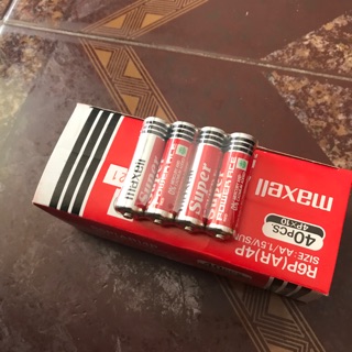 Vỉ pin AA maxel 4 viên
