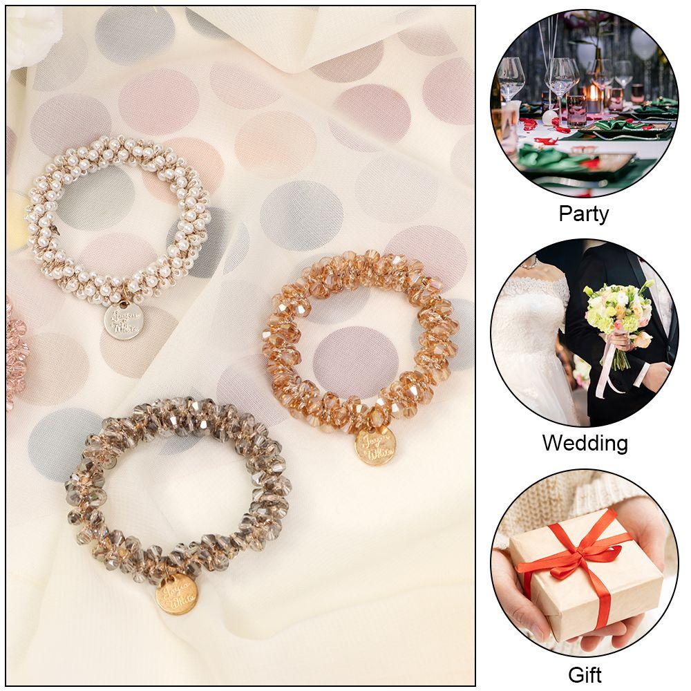 Dây Cột Tóc Đính Hạt Thời Trang Dành Cho Nữ