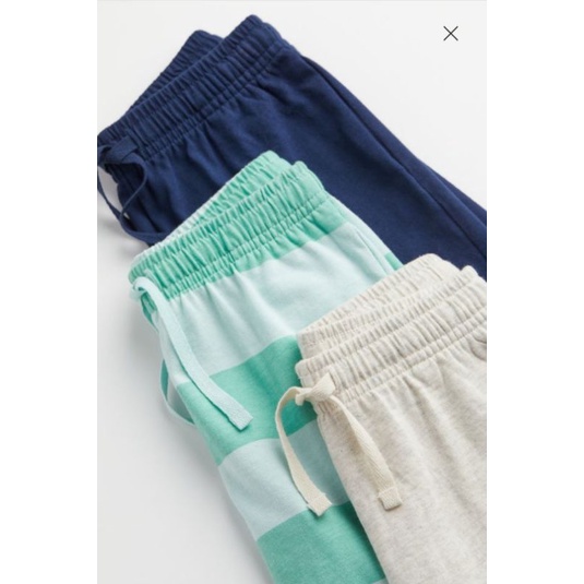 Set 3 quần đùi cotton HM auth