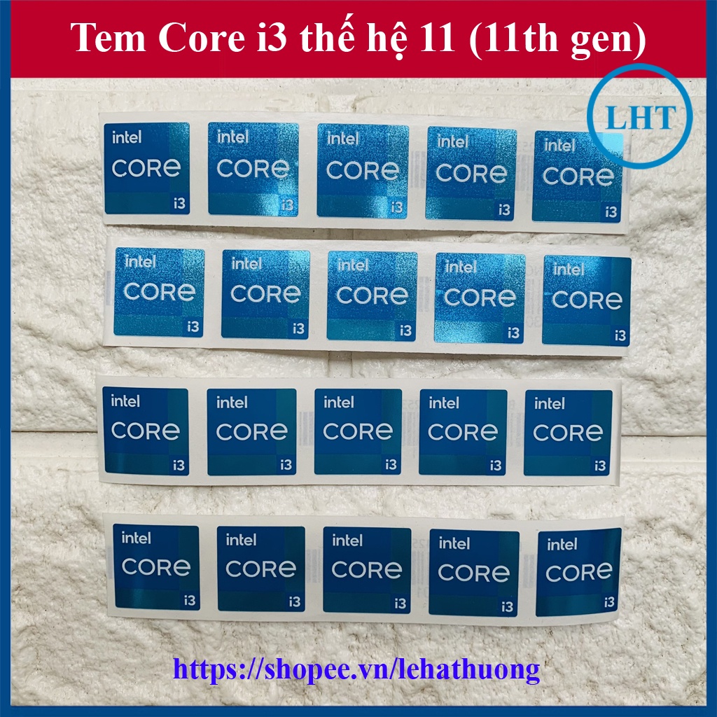 Tem Core i3 Thế Hệ 11 (11th Gen) - màu Xanh