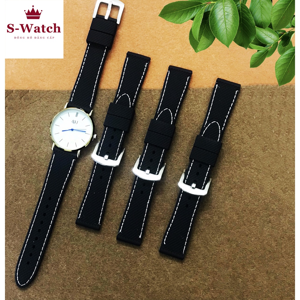 Dây đeo đồng hồ thể thao bằng silicone chống nước  20,22