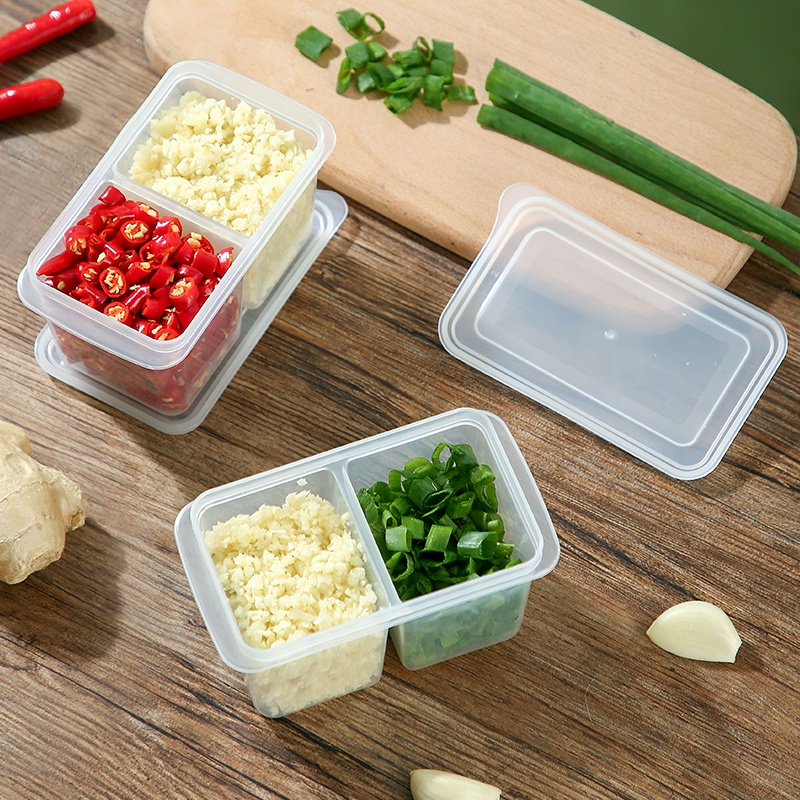 Set 2 hộp đựng thực phẩm trong suốt có nắp đậy tiện dụng