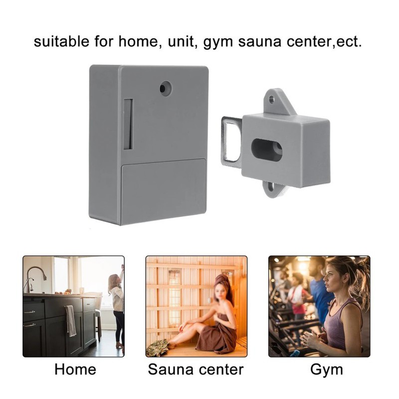 Smart Cabinet Lock RFID - Khóa Tủ Thông Minh (1 thẻ, 1 móc khóa) - Home and Garden