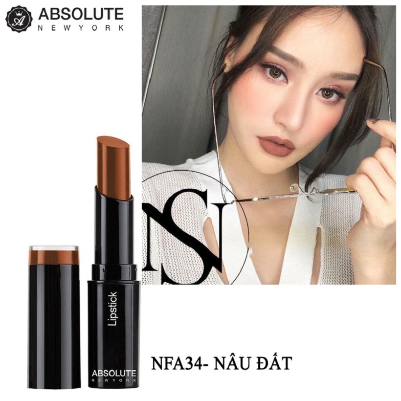 Son lì có dưỡng Absolute New York Utra Slick Lipstick NFA 4g