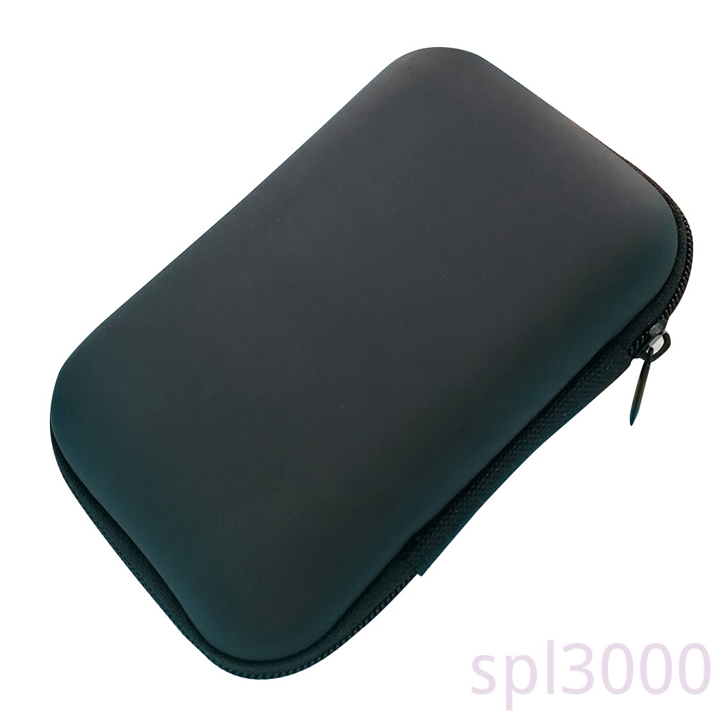 Hộp đựng tai nghe/ cáp sạc hình chữ nhật bằng nhựa EVA có khóa kéo tiện lợi