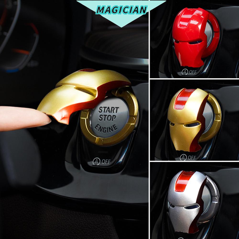 Miếng Dán Trang Trí Nút Khởi Động Xe Hơi Hình One-Key 3D
