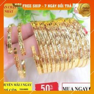 [ SIÊU GIẢM GIÁ ] Bộ 7 vòng Ximen mạ vàng 18k thiết kế cao cấp Gadoshop - đeo đi chơi vô cùng sang trọng