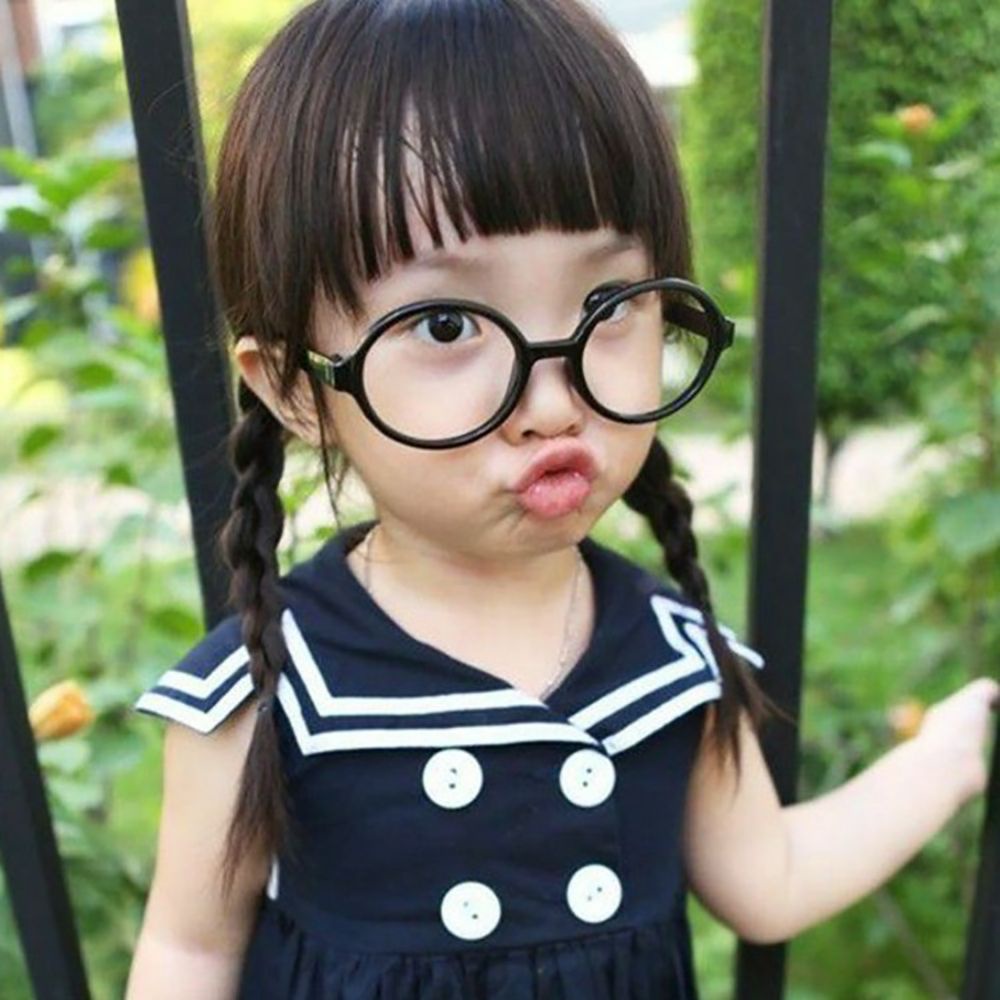 Mắt Kính Gọng Tròn Bằng Pp Siêu Nhẹ Nhiều Màu Thời Trang Cho Bé Trai