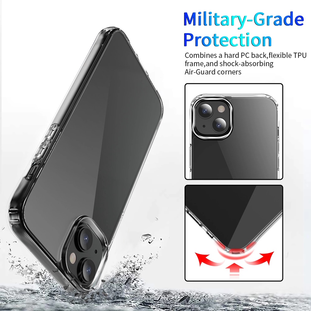 Ultra Ốp Điện Thoại Silicon Mềm Siêu Mỏng Trong Suốt Chống Sốc Cho iPhone 14 / 14 Pro / 14 Plus / 14 Pro Max Sự Bảo Vệ