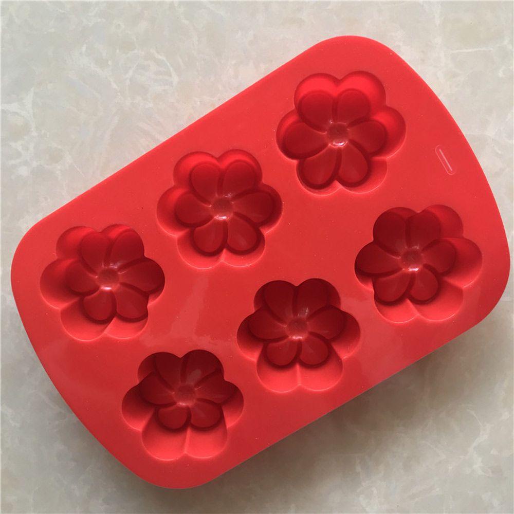 KUNHEV Khuôn Silicone Tạo Hình Bàn Chân Em Bé Làm Xà Phòng 6 Ngăn DIY