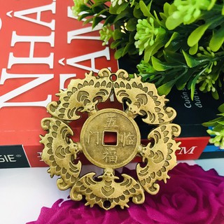 Tiền Xu Ngũ Phúc Lâm Môn (hình dơi) cao cấp