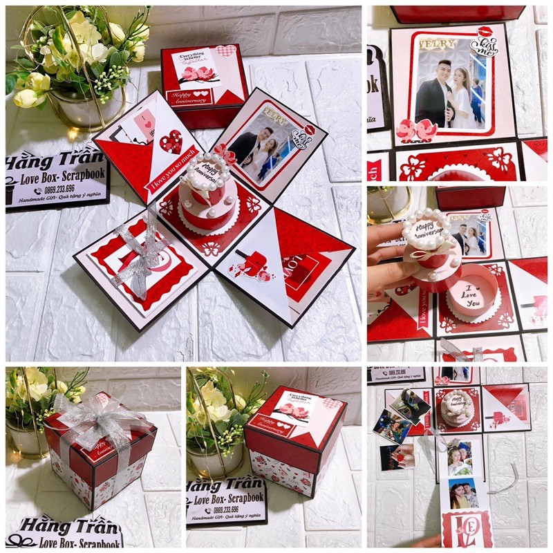 Love box 1 lớp tình yêu (tặng in 10 ảnh)