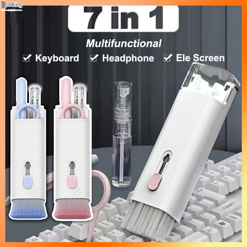 ♥Sẵn Sàng Cổ♥7 Trong 1 Bàn Phím Máy Tính Bụi Bộ Bluetooth Bàn Chải Cọ Rửa Làm Sạch Dụng Cụ Vệ Sinh ^ MK ^