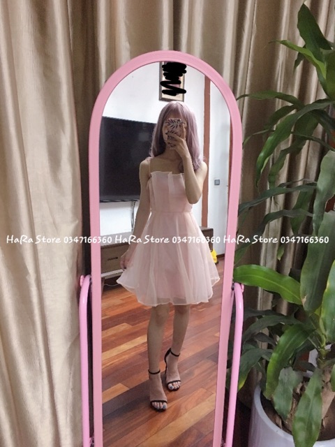 [Ảnh thật ở cuối + sẵn Hồng S,M] Váy hai dây xoè bồng bềnh, xếp li ngực xinh xắn | BigBuy360 - bigbuy360.vn