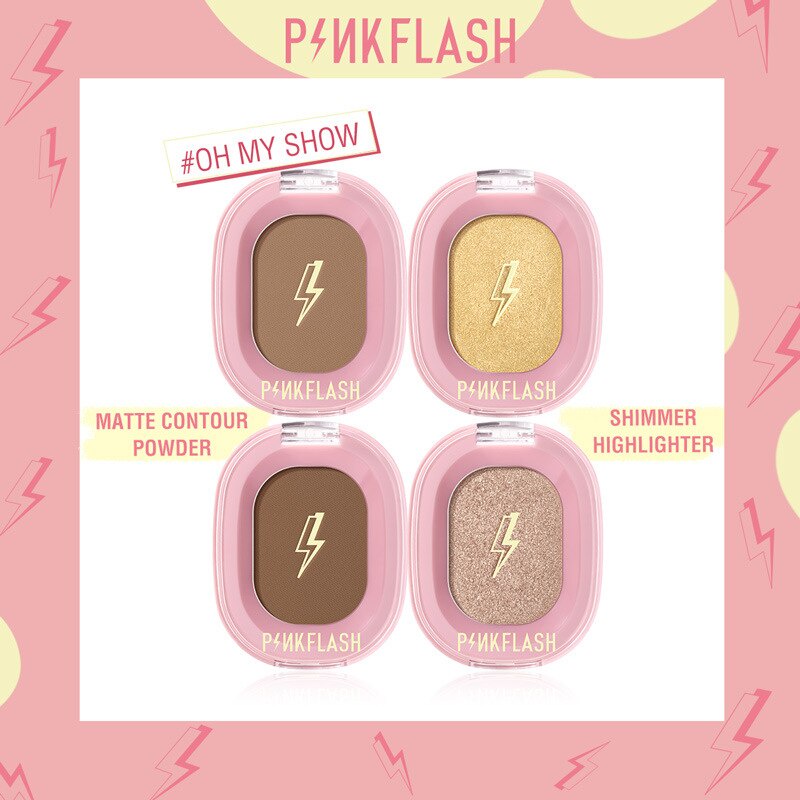 Phấn bắt sáng/Phấn tạo khối Pinkflash #OhMyShow chống thấm nước trang điểm tự nhiên