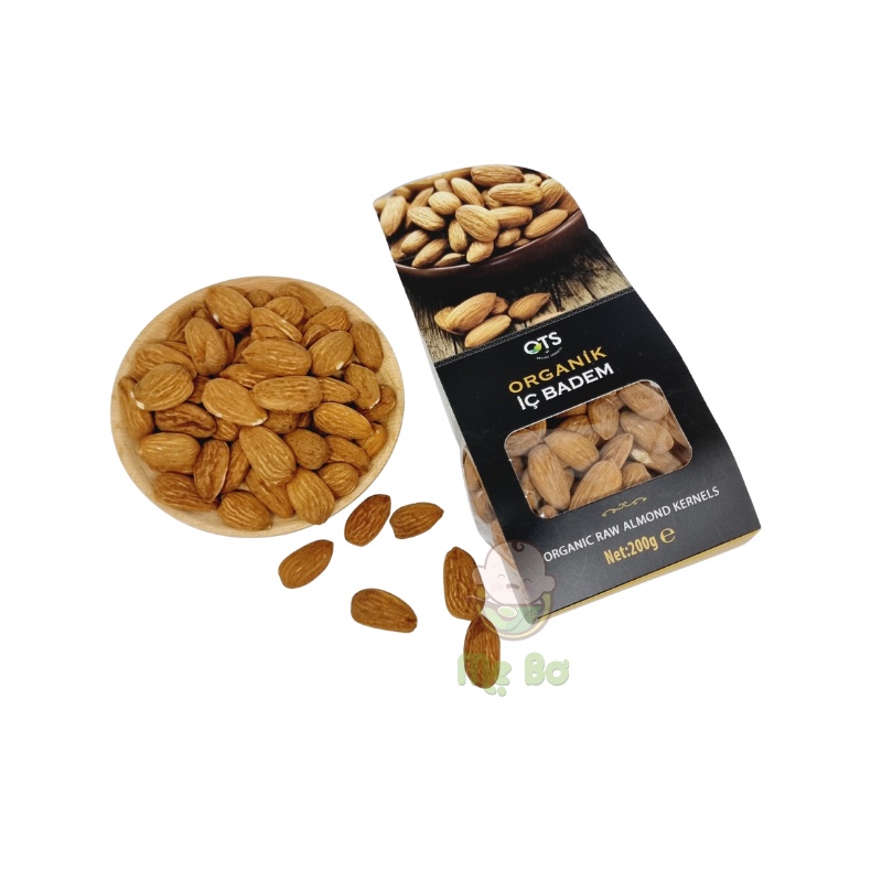 [OTS] Hạnh nhân thô hữu cơ 200g (có gói lẻ 100g)