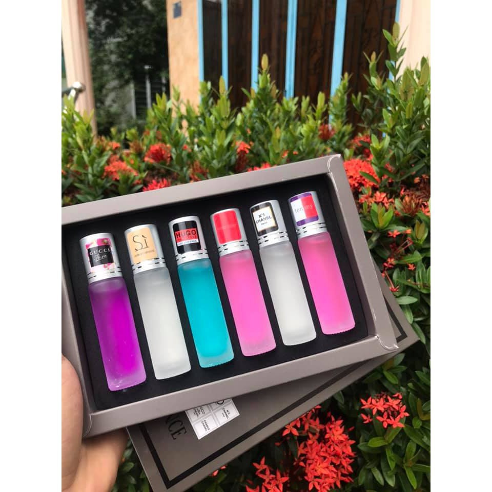 Hộp set 6 chai nước hoa lăn chiết Pháp | BigBuy360 - bigbuy360.vn