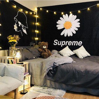 Tranh vải Hoa cúc Suppermere treo tường trang trí phòng size 110*150cm