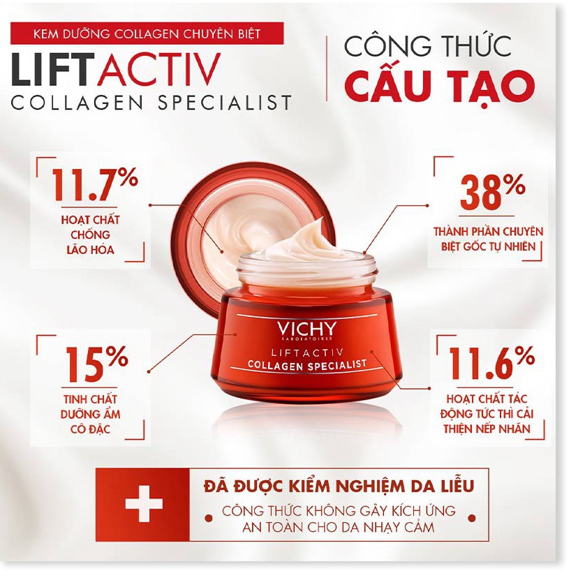 [Mã chiết khấu giảm giá sỉ mỹ phẩm chính hãng] Combo Vichy Kem Dưỡng Ngừa Lão Hóa 50ml + Xịt Khoáng 50ml