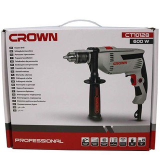 Máy khoan crown 600w đầu 13 ly chính hãng ct 10128